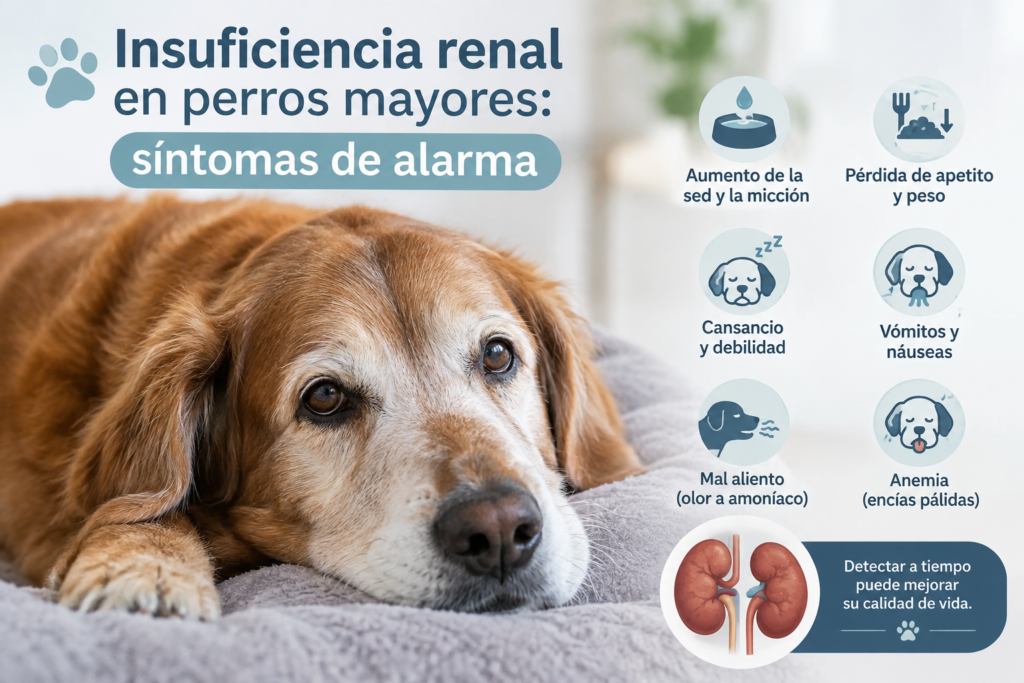 Insuficiencia renal en perros mayores
